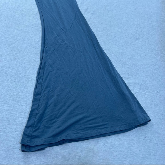 Steel Blue Wide Leg Leggings - Picture 2 of 5